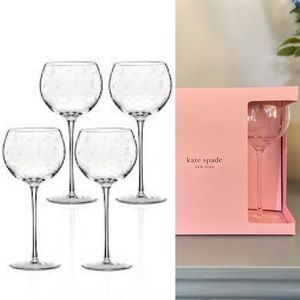 Kate spade Lenox Larabee dot ballon glass set of 4